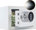 SamYerSafe Safe Box with Sensor Light , Security Small Safe with Electronic Digital Keypad Steel Construction Money Safe with Lock Hidden Safe for Home, Wall or Cabinet Anchoring Design(Black)