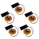iCubeSmart Spinning LED Wheel Electronic DIY Soldering Kits for Kids Electronics Education School Competition Project Kits (5 Set)