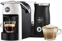 Lavazza A Modo Mio Jolie and Milk Coffee Machine,with Milk Frother, White