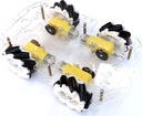 EMOZNY Mecanum Wheel Robot Kit 4WD Omnidirectional Wheels Smart Robot Car Chassis Kit