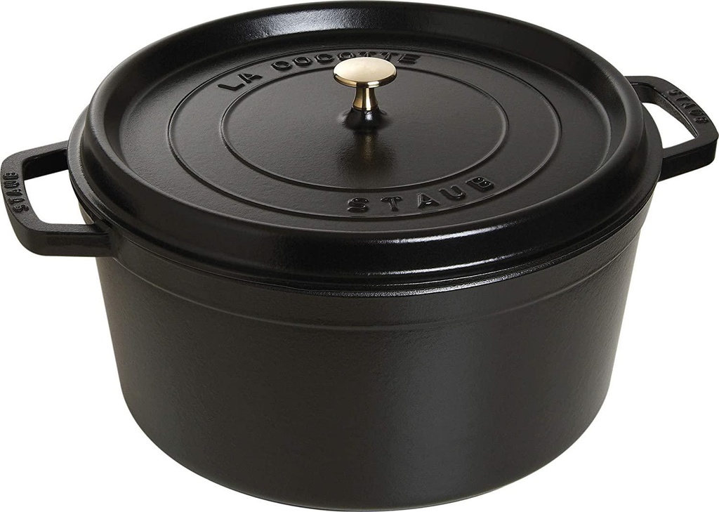 STAUB Cocotte Round 34cm Black