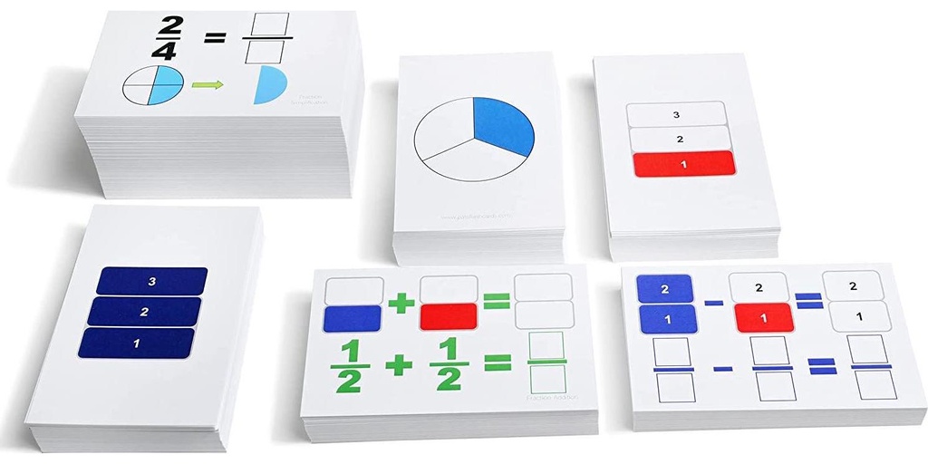 390 Beginning Fractions Flash Cards Bundle