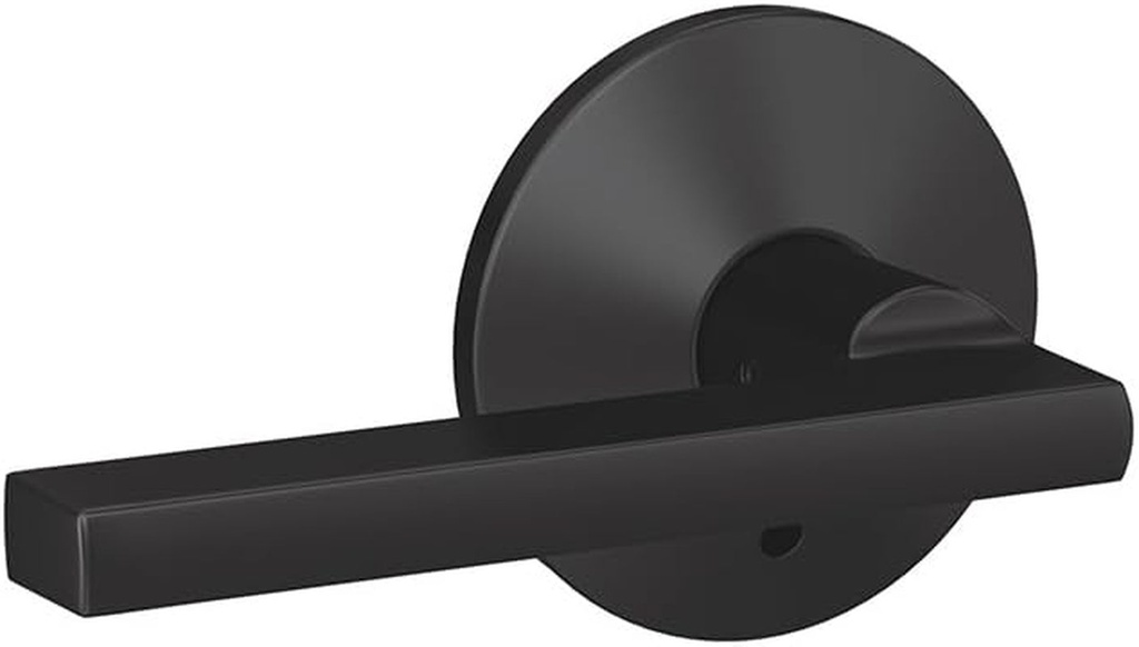 SCHLAGE Custom FC172 LAT 622 KIN Latitude Non-Turning Lever with Kinsler Trim, Matte Black