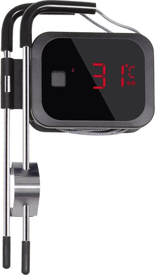 Inkbird Cooking Bluetooth Wireless Meat Thermometer BBQ IBT2X Dual Meat Probes Temp Gauge for Kitchen Barbecue Smoker Oven Grill APP Monitor Temperature Alarm Timer Candy Jam