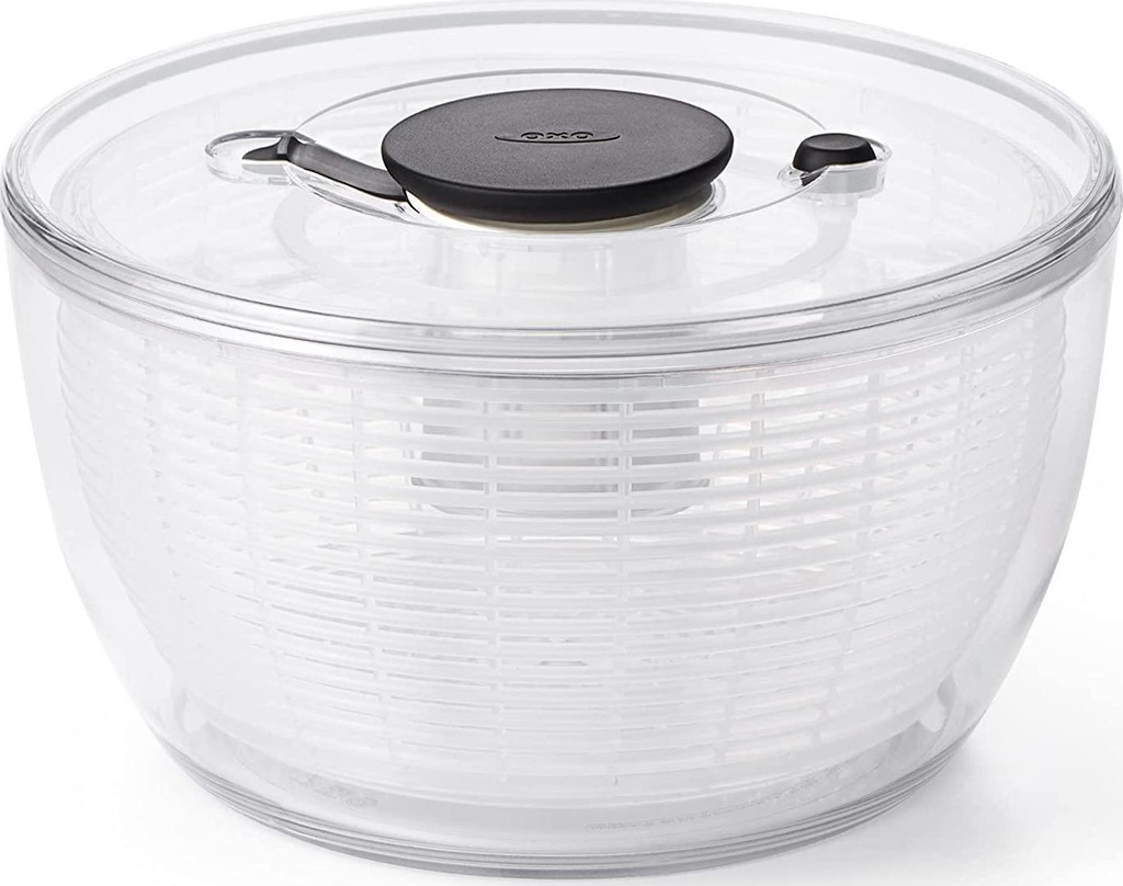 OXO Good Grips Salad Spinner, 4.0 Litre, Clear, Large