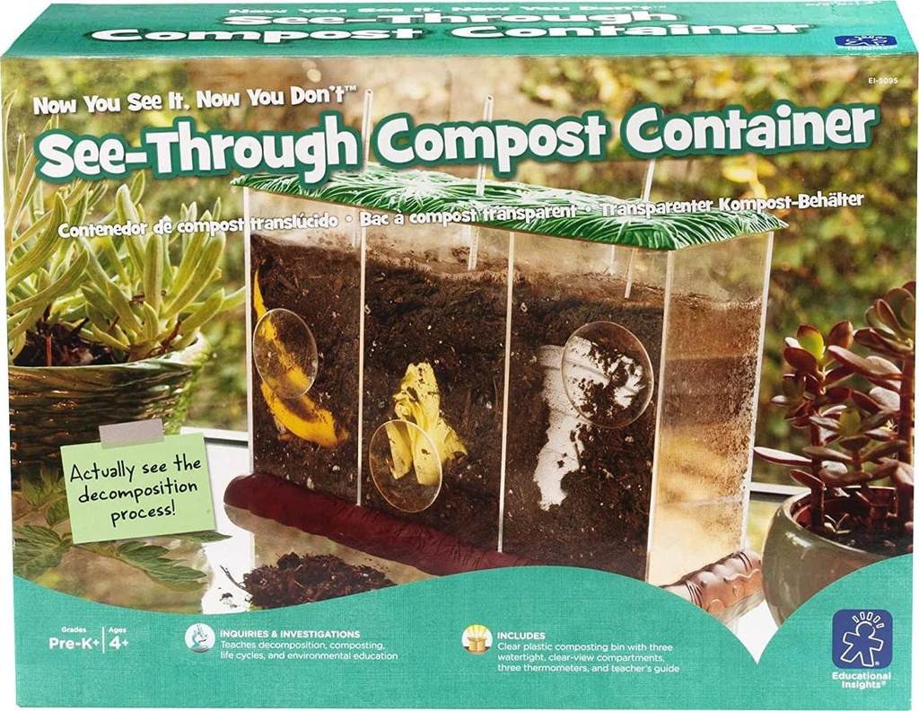 Educational Insights Now You See It, Now You Don't See-Through Compost Container