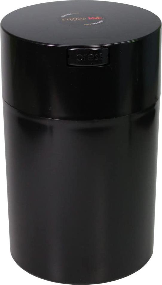 Coffeevac 1 lb - The Ultimate Vacuum Sealed Coffee Container, Black Cap and Body