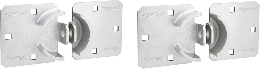Master Lock Hasp, Solid Steel Hidden Hasp, 9 In. Wide, 770 Pack of 2