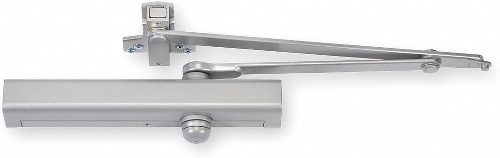 Manual Hydraulic Yale 3301-Series Door Closer, Heavy Duty Interior and Exterior, Silver