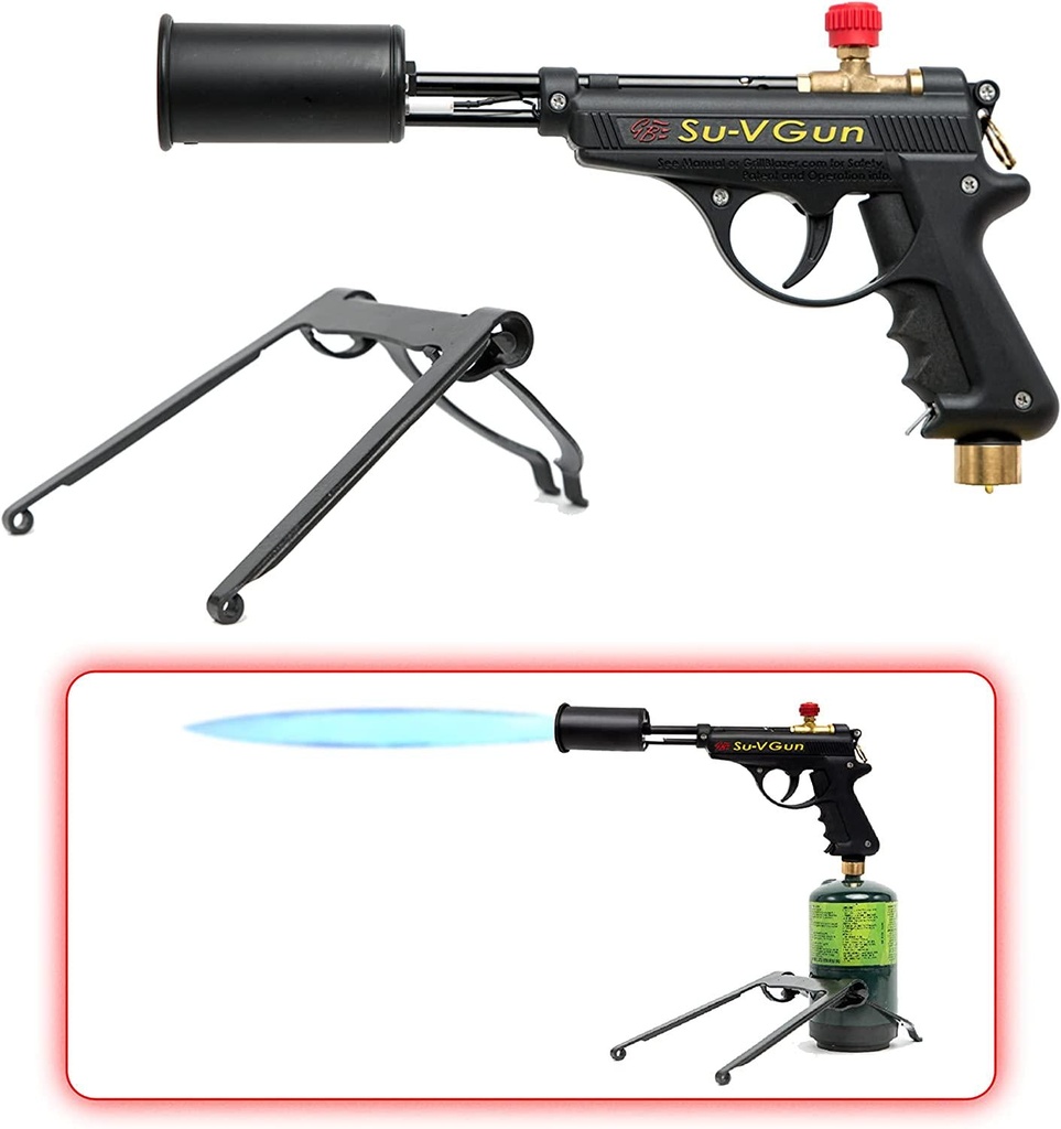 GrillBlazer Su-VGun Basic Grill and Culinary Torch - Charcoal Starter - Professional Cooking, Grilling and BBQ Tool - Handheld Blowtorch For Chefs, Men and Women Who Want the Best Tool for the Job