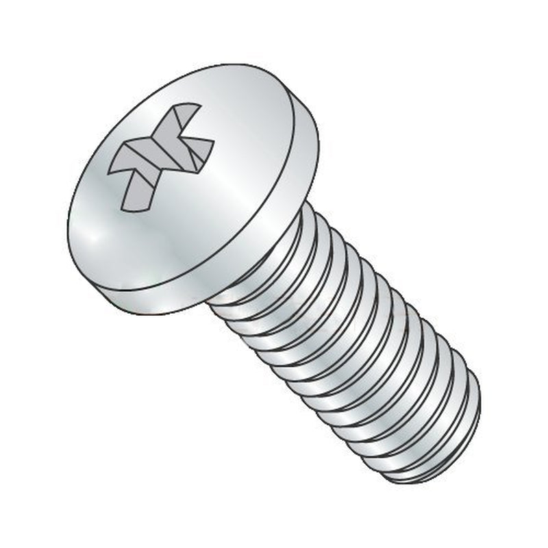 1/4-20 X 1 1/8" Machine Screws/Phillips/Pan Head/Steel/Zinc (Carton: 2,000 Pcs)