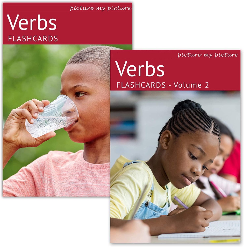Verbs Flash Cards Volume 1 and 2 | 80 Action Language Development Educational Photo Cards | Speech Therapy Materials, ESL Materials