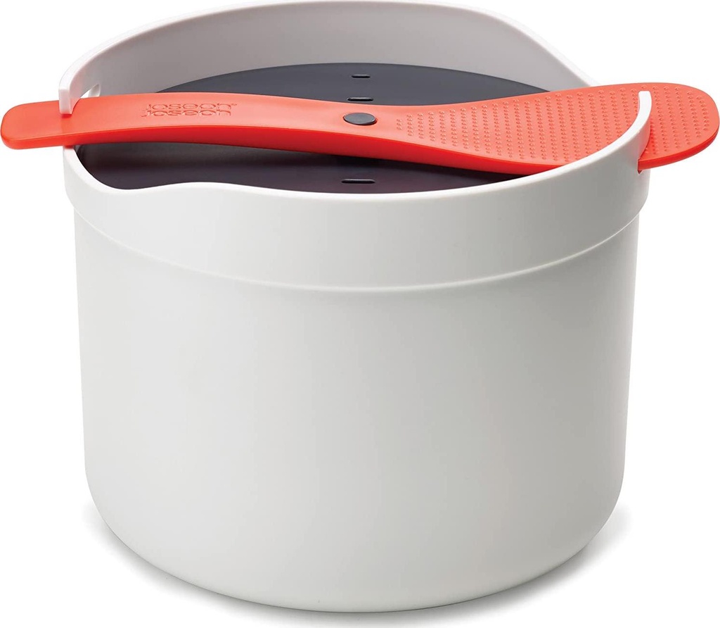 Joseph Joseph M-Cuisine Microwave Rice and Grain Cooker - Stone/Orange