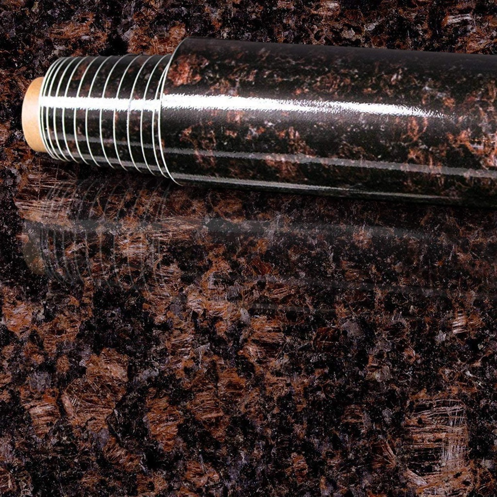 Instant Granite Chestnut Counter Top Film 36 x 216 Self Adhesive Vinyl Laminate Counter Top Contact Paper Faux Peel and Stick Self Application