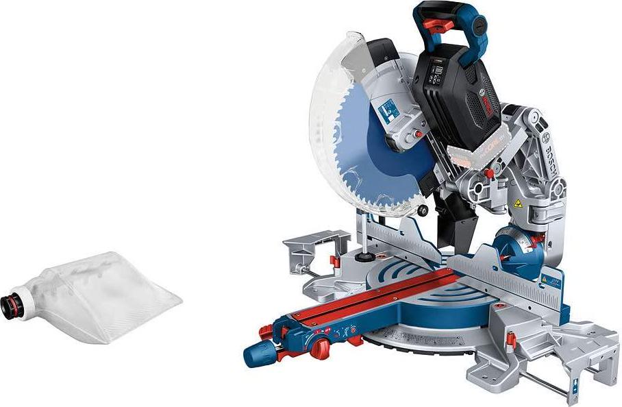 Bosch Professional BITURBO GCM 18V-305 GDC cordless mitre saw (incl. saw blade, connectivity module, dust bag, excl. rechargeable batteries and charger, in cardboard box)