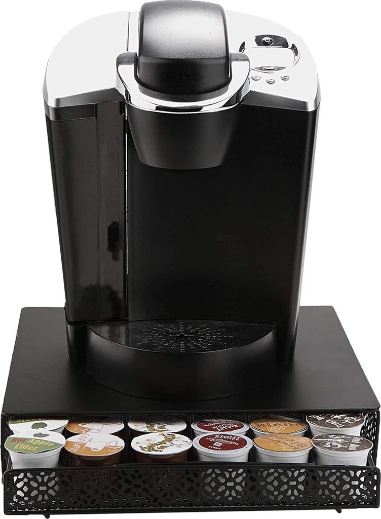 Mind Reader Storage Drawer Coffee Pod Holder, 36 Capacity, Black