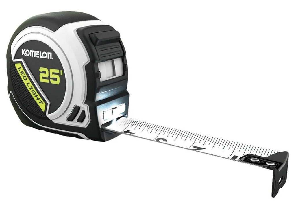 Komelon 25' X 1In Led Lighted Tape Measure