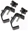 (2) DJ Pro Lighting Fixture 2" Truss or Pipe Mounting Steel C Clamp Package New