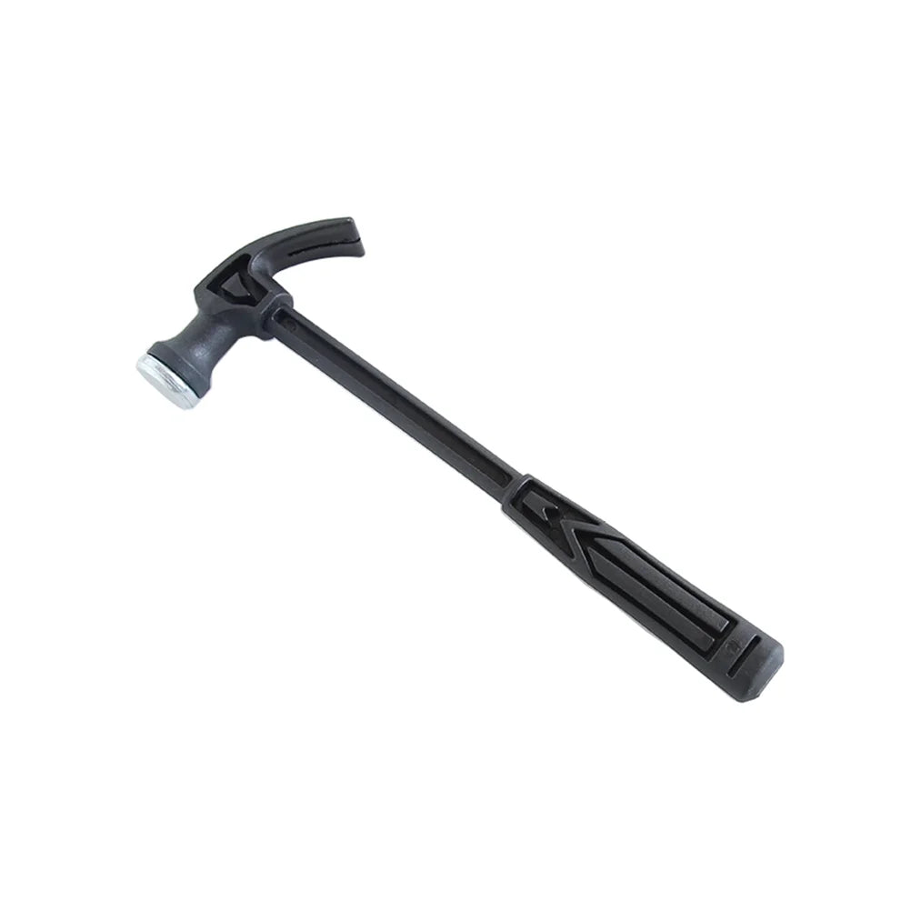 Kesenlong Claw Hammer Plastic Handle Mini Claw Hammer Household Hammers Claw Woodworking Nail Puncher Metal Claw Hammer Emergency Tool (Black)