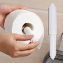 EXCEART 40 Pcs Toilet Roller Spindle Toilet Paper Rod Spindle Replacement Rod Wall Mount Paper Towel Holders Toilet Tissue Roller Paper Replacement Roller White Spring Toilet Paper Holder