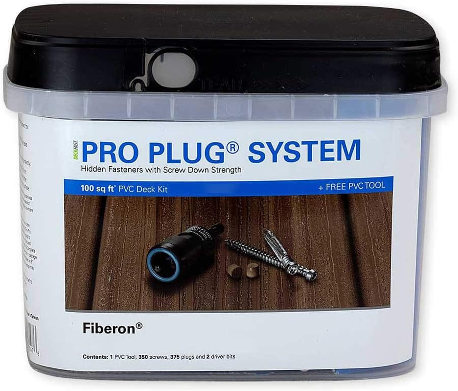 Starborn Pro Plug System for Fiberon Cottage Decking - 100 Square Feet - Epoxy #10 X 2-3/4" Screws