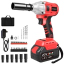 Camlekor Cordless Impact Wrench 1/2 Inch Brushless Impact Wrench 20V Batteries Electric Impact Wrench for Car Home