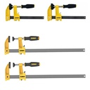 12 In. and 6 In. 600 Lb. Bar Clamps (4-Pack) W/2.5 In. Throat Depth