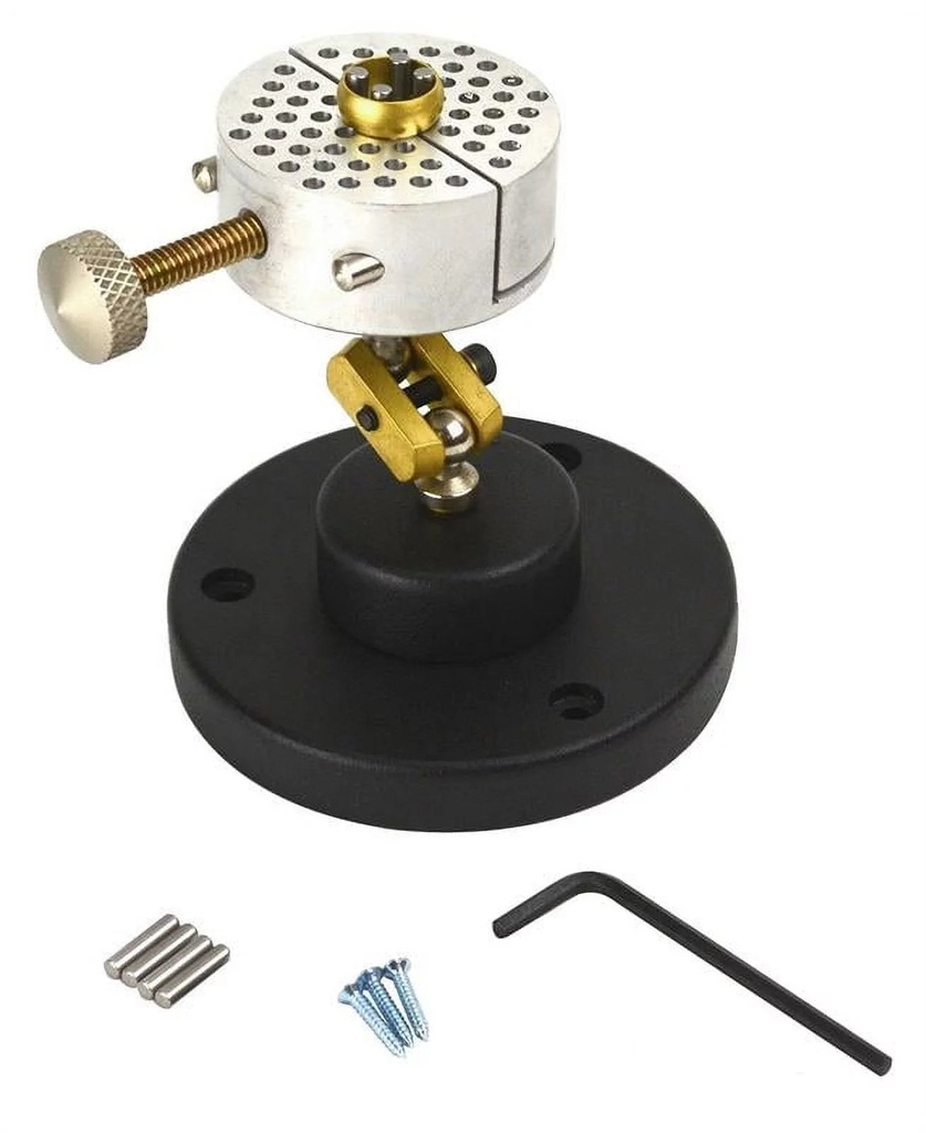 Universal Aluminum Work Holder Peg Clamp Base Jewelry Making Revolving Vise Bench Tool Set