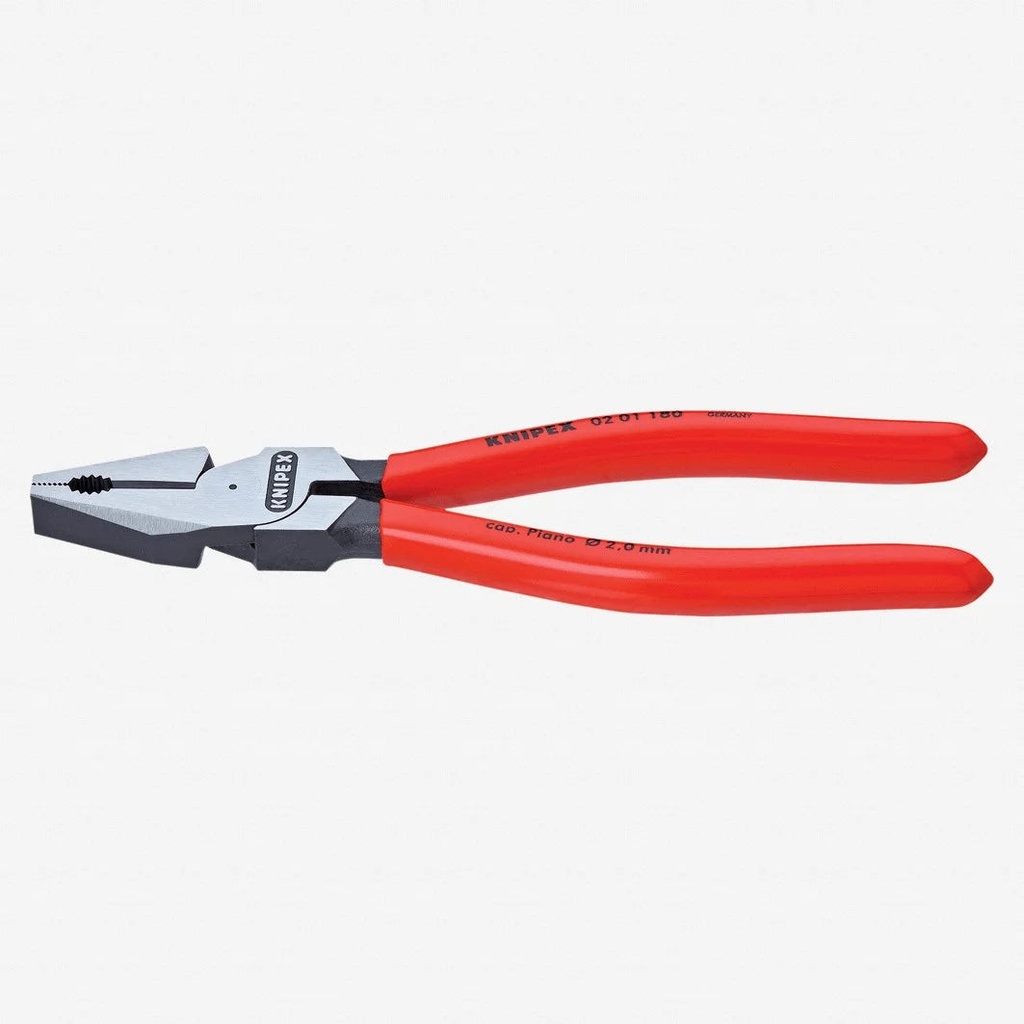 Knipex 7" High Leverage Combination Pliers - Plastic Grip