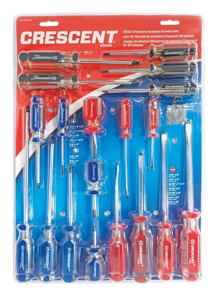 Crescent Assorted Screwdriver 20 Pc.