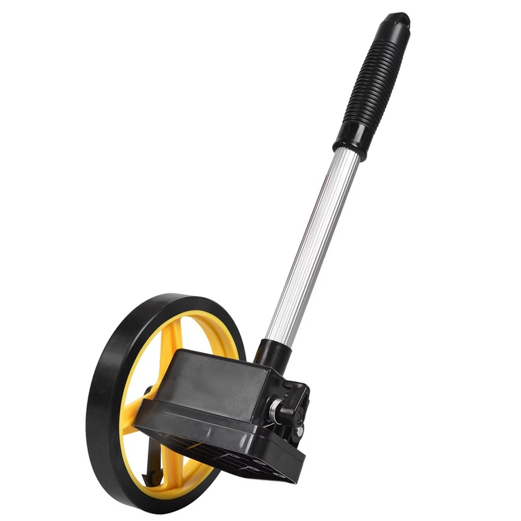 Measuring Wheel, Portable Distance Wheel, with Telescopic Handle Construction Workers for Farmers Surveyors Small Wheel