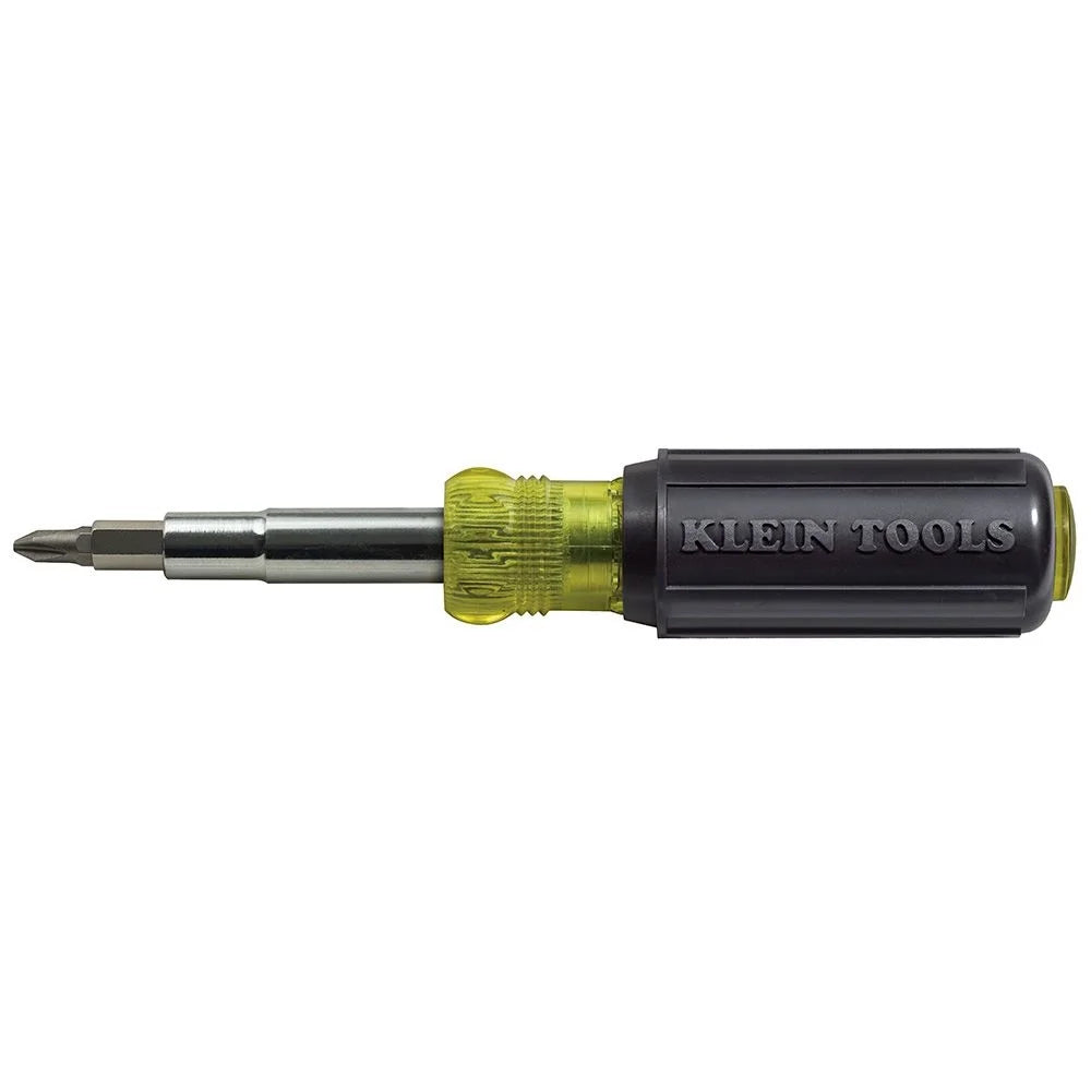 Klein Tools 32500 11-In-1 Screwdriver/Nut Driver/Multi Tool, Cushion Grip Handle, Industrial Strength Bits Included