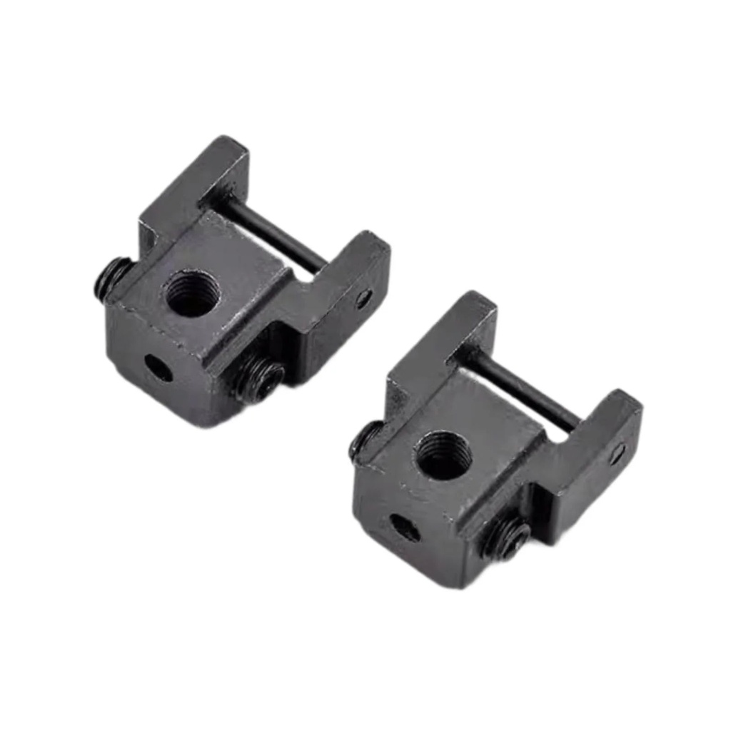 Miulika 2X Scroll Saw Clamp Holder Pin Less Adapter Professional Replacement Black Sturdy Easy to Install Pin Less Blade Clamp