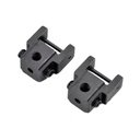 Miulika 2X Scroll Saw Clamp Holder Pin Less Adapter Professional Replacement Black Sturdy Easy to Install Pin Less Blade Clamp