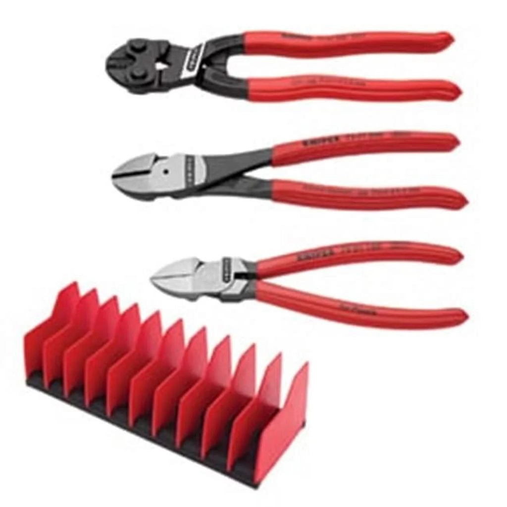 Cutting Pliers Set with Free 10 Piece Tool Holder - 3 Piece