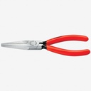 Knipex 6.3" Long Nose Pliers (Flat Jaws) - Plastic Grip