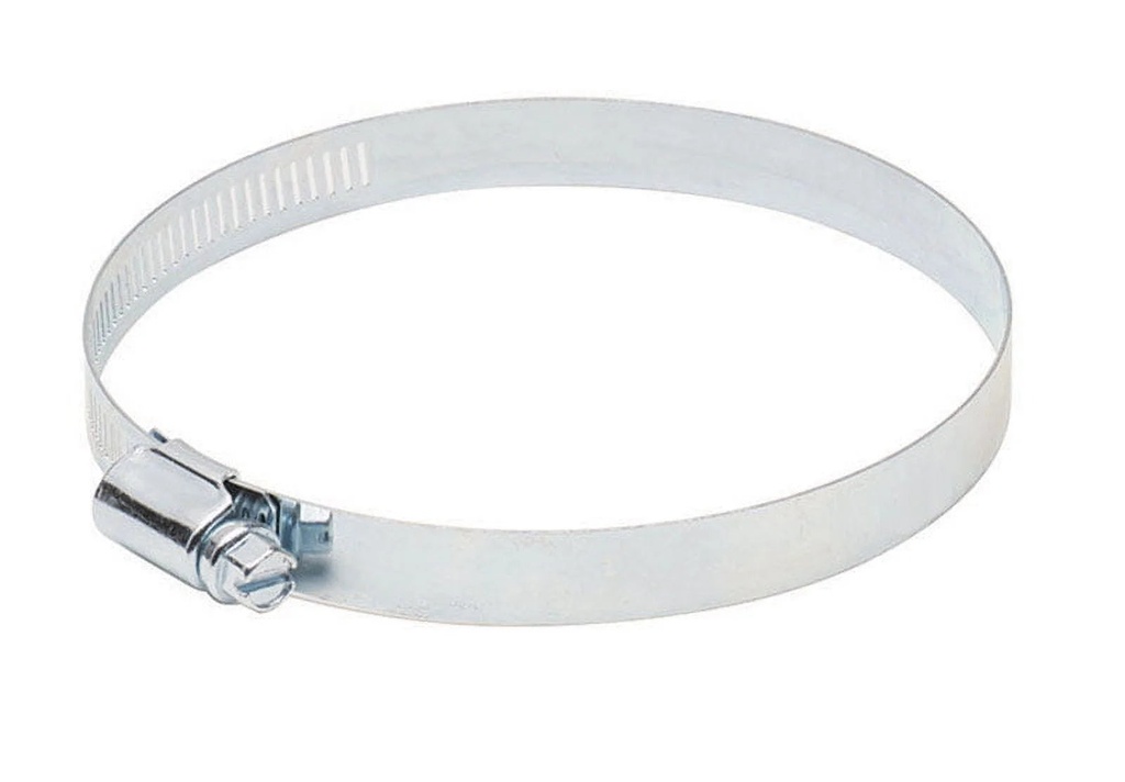 1 Pc, Deflect-O Jordan 6 in to 6 In. White/Silver Worm Drive Clamp Metal Screw