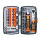 38Pc Ratchet Screwdriver Bit Set Magnetic Screwdrivers Kit Electronics Tool Kit with Flexible Shaft Extension Rod for Phone Laptop Watch and Other Electronic Devices