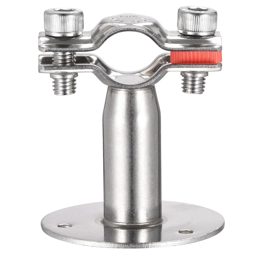 Uxcell 304 Stainless Steel Wall Mount Ceiling Mount Pipe Support Clamp for 15-19Mm Pipe