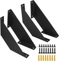8-Inch Heavy Duty Angle Shelf Brackets Floating Shelves Support Brackets Holds 200+Lb | Sleek and Decorative Wall Mounts （4 Packs）