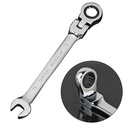 Fule 10Mm Metric Flexible Head Ratcheting Wrench Combination Spanner Tool