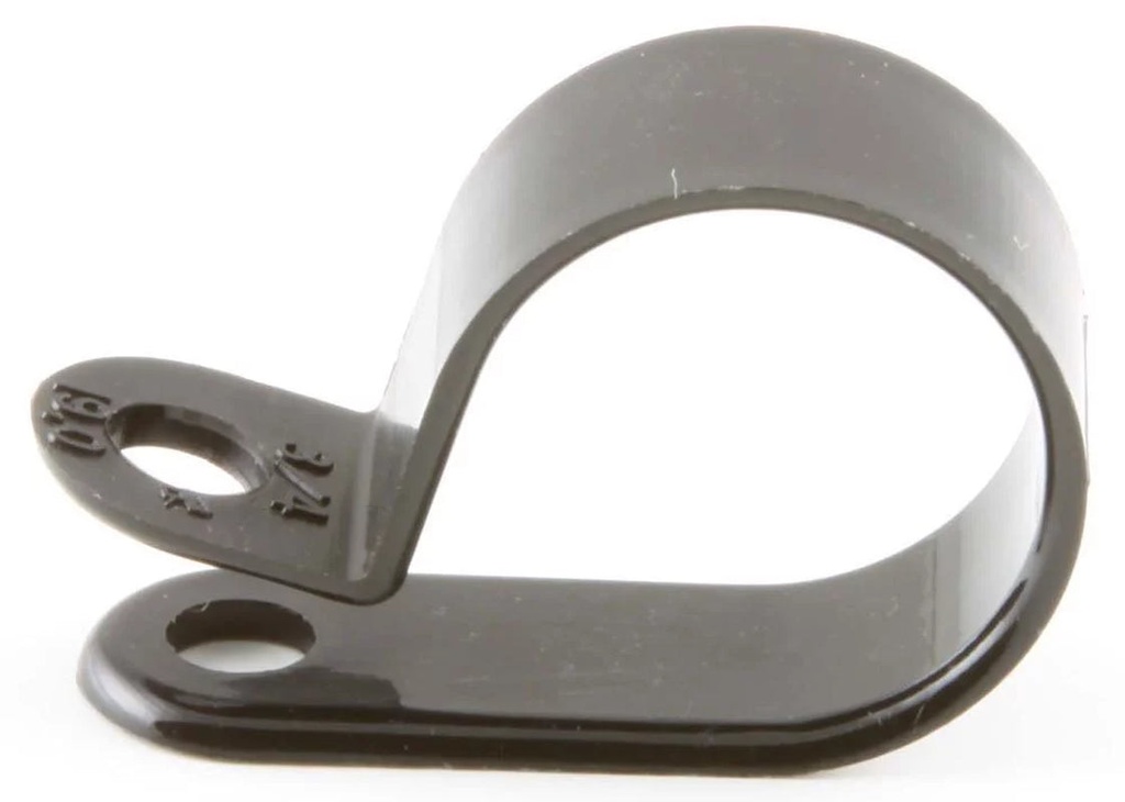 3/4" Black Nylon Cable Clamps - (Pack of 50)