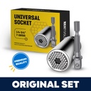 Universal Socket Tools Gifts for Men Dad - 2Pcs Socket Set with Power Drill Adapter Cool Stuff, Super Universal Socket Grip Gadgets for Men, Tool for Men Women Husband, Stocking Stuffers for Men
