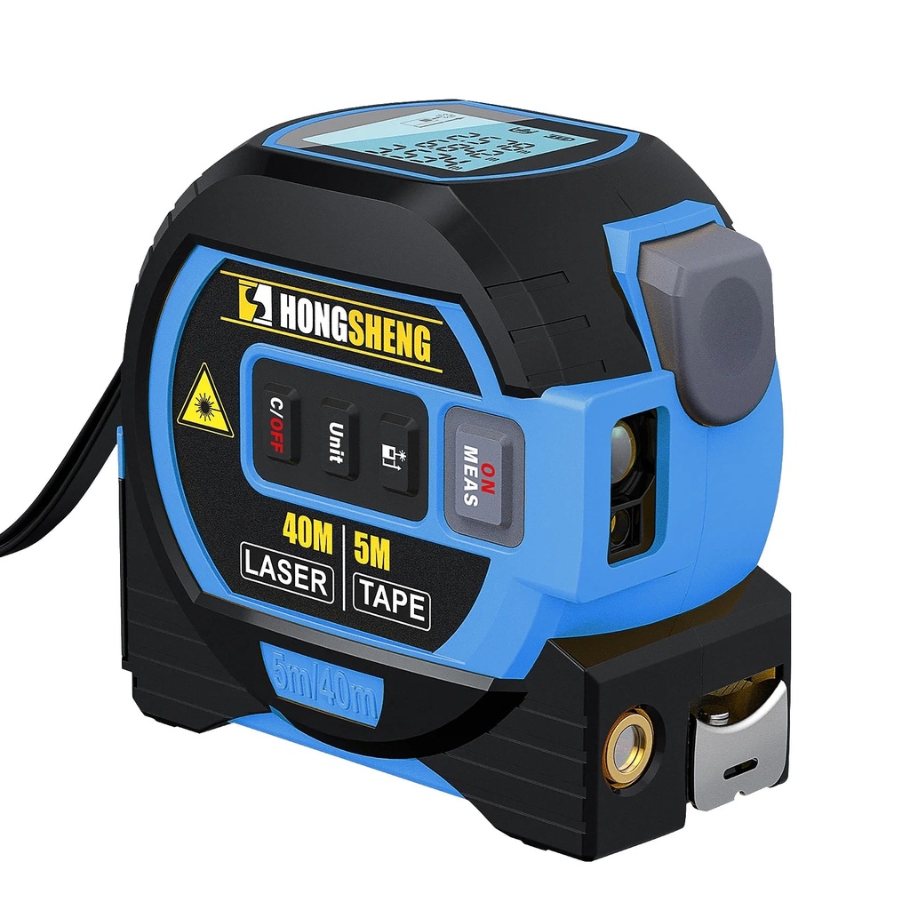 GJX Digital Tape Measure,3 in 1 Laser Level,Lcd Display 130Ft/40M Laser Measuring Tool