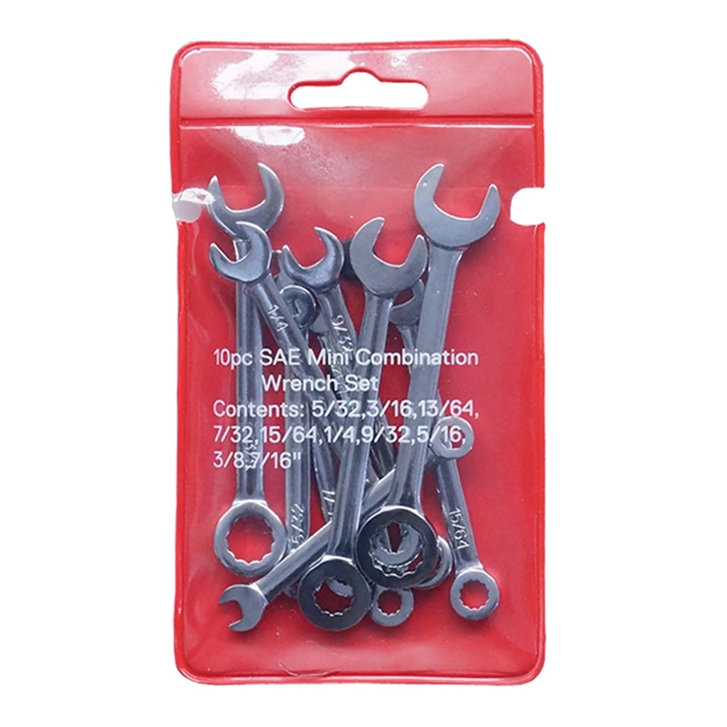 MOMOJIA 10Pcs Mini Spanners Model Mini Small Combination Wrench Tools Set 4-11Mm