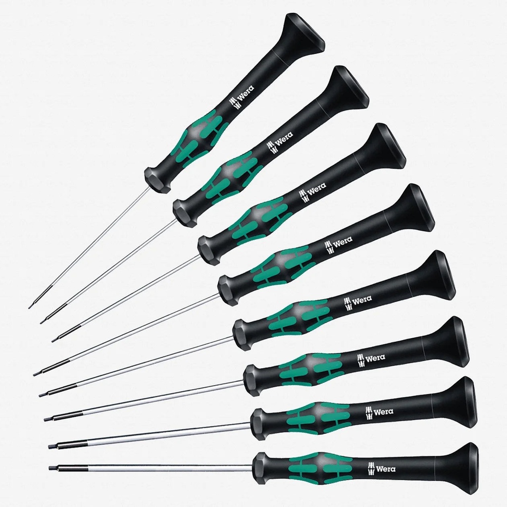 Wera 345274 Kraftform Micro Hex SAE Precision Screwdriver Set