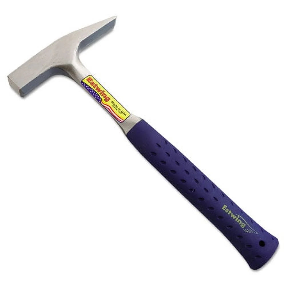 Tinner'S Hammer, 18 Oz Head, Steel Handle with Blue Shock Reduction Gripâ®