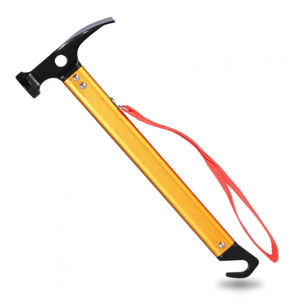 Portable Aluminium Alloy Handle Outdoor Camping Hammer Tent Peg Stake Puller, Tent Peg Puller, Tent Peg Hammer