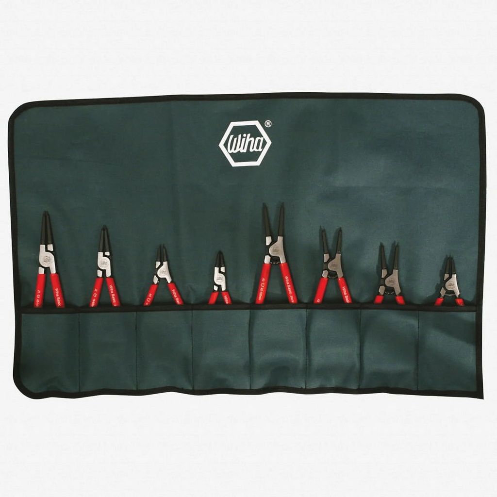 Wiha 32693 8 Piece Internal/External Ring Pliers Pouch Set