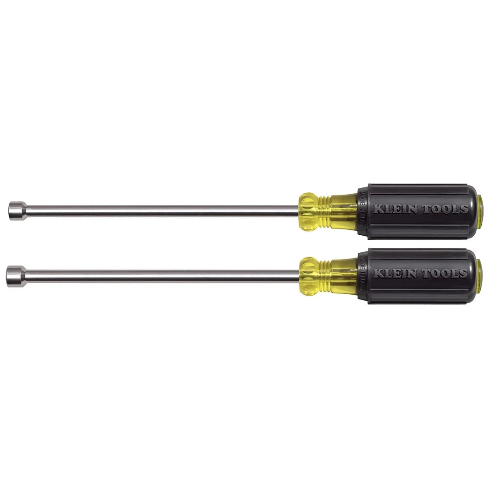 Klein Tools 646M Nut Driver Set 6-Inch Shafts, Magnetic 2 Pc